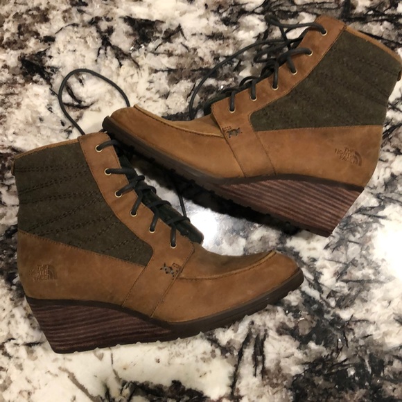 north face wedge boots